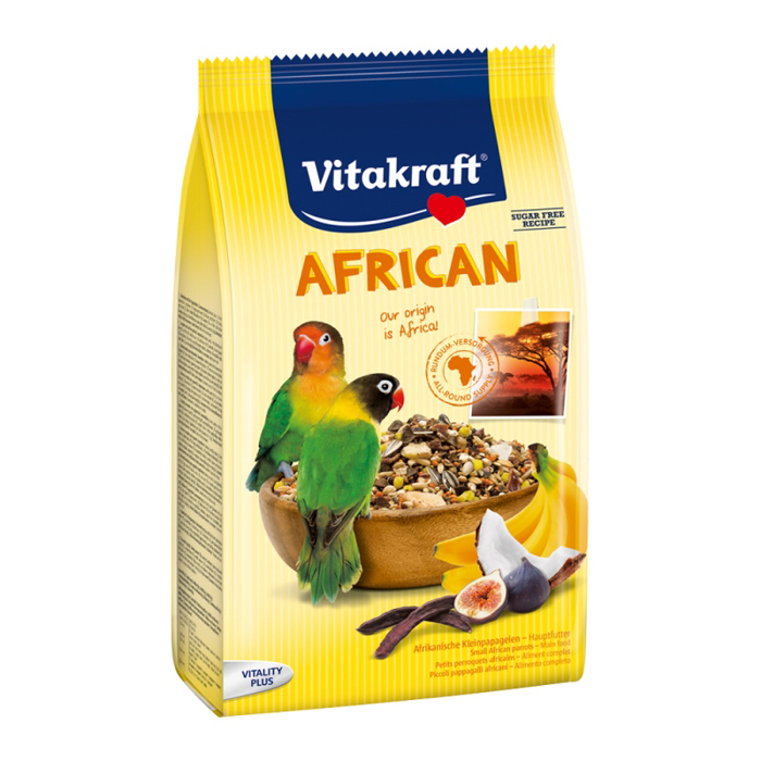 Vitakraft African ga Mesaious Afrikanikous Papaglous lovebirds 750gr
